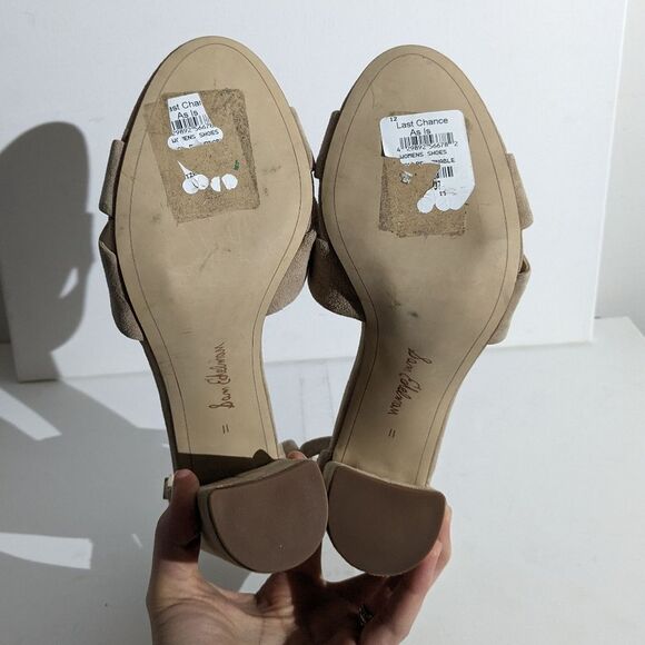 Sam Edelman Yancy Suede Leather Block Heel Sandals - Picture 5 of 7